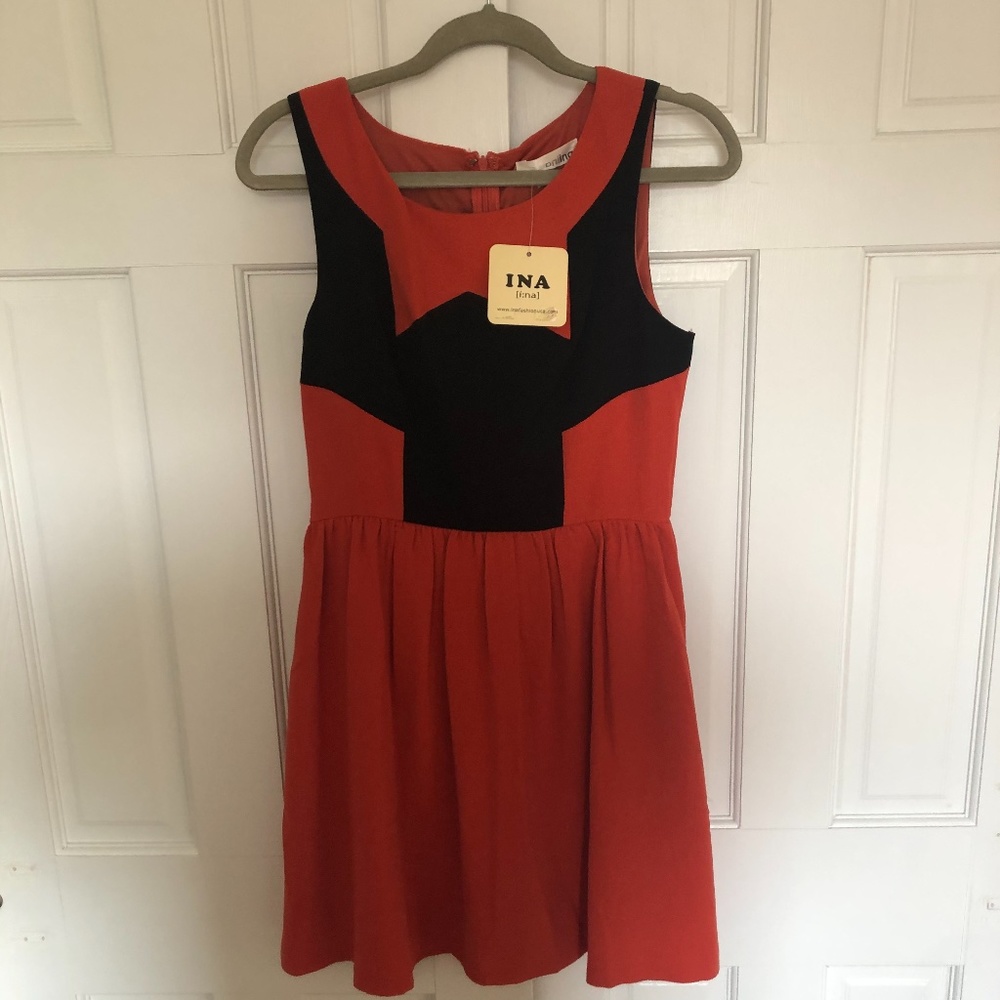 Orange Simple Dress